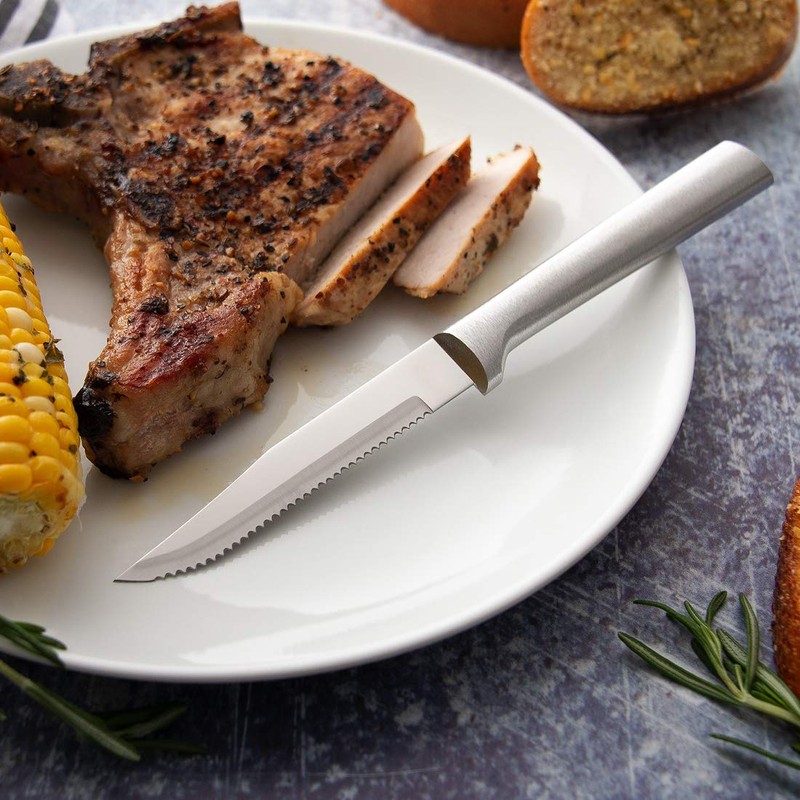 Rada Cutlery Serrated Steak Knife Stainless Steel Blade With Aluminum