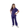 Natural Uniforms Childrens Scrub Set-Soft Touch-Role Play Costume Set (Purple,
