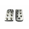 Pair of 6-point flat lug battery terminals for 3/8 studs