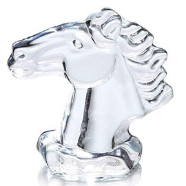 Waltz&F Crystal Horse Figurine Collectible Glass Horse Paperweight Table Centerpiece Ornament