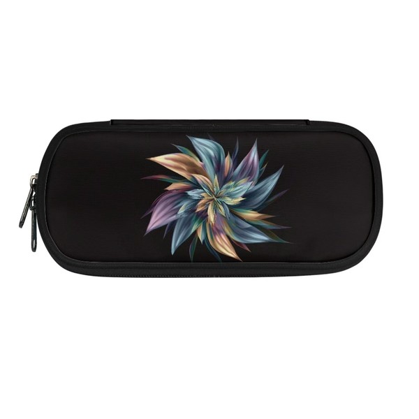 TSOVTHRID Abstract Flower Pencil Case for Women Men, Pen Box