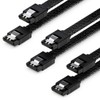 deleyCON 3 x 30 cm SATA 3 Cable Nylon Set