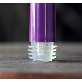 Flameless Advent Candle Set 4-Piece LED Advent Taper Candles Purple and Pink - Soft White Flickering Flame