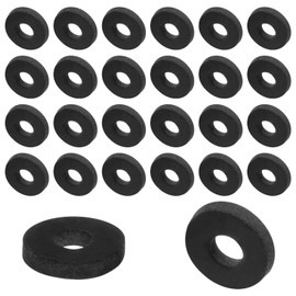 QUARKZMAN Pack of 100 Rubber Spacers 5/8 Inch AD 1/4 Inch ID 3/32 Inch Height Round Vibration Damper Rubber Bushing Eyelets Thick Rubber Washers for Home Car Accessories