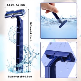 BUPOGAKE 30 Pieces Disposable Razors Bulk Individually Wrapped Disposable Safety Razor Twin Blade Razors with Clear Safety Cap for Travel Hotels Motels Beauty Salons Homes