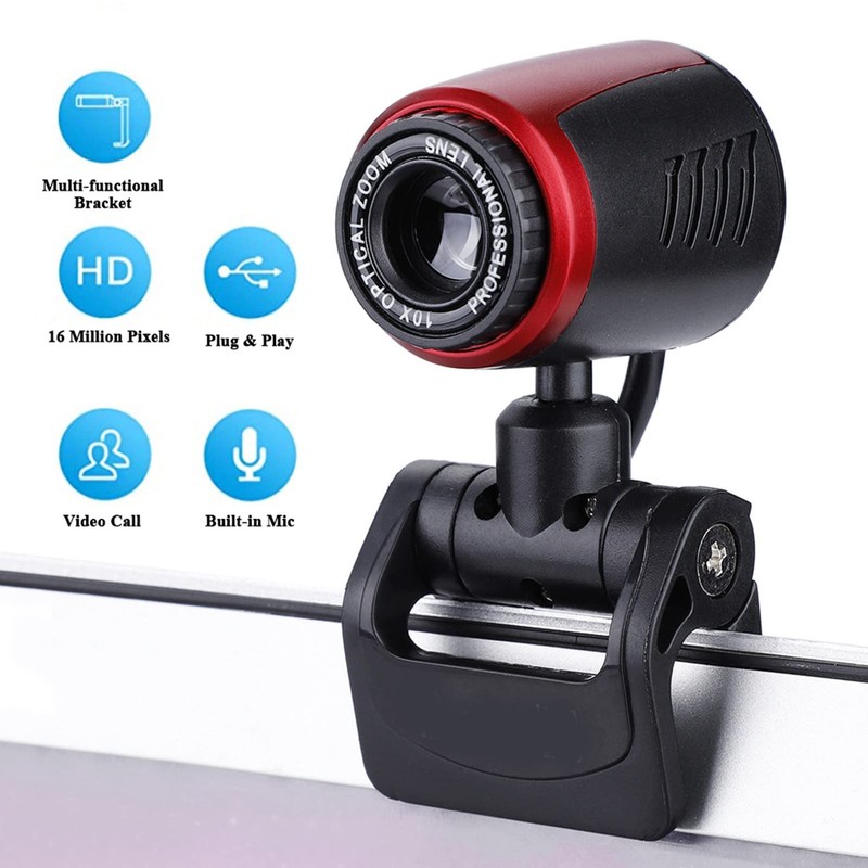 USB2.0 Video Camera with MIC, 0.3MP HD Webcam Web Camera