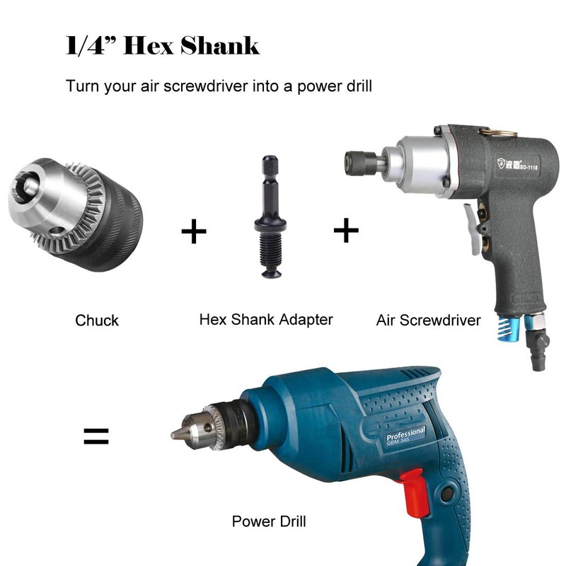 Hymnorq 1/2-20UNF Keyed Drill Chuck 3-16mm Clamping Range with SDS-plus