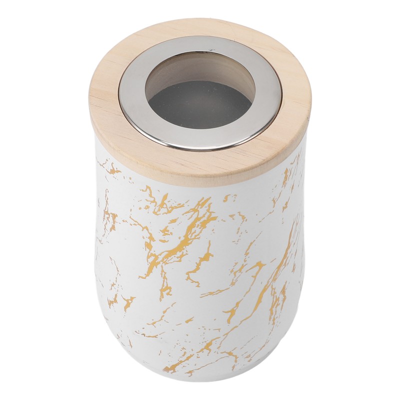 Coffee Bean Canister Airtight Stainless Steel Visible 800ml with Spoon