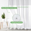 eachope 1 Pack PEVA Snap-in Shower Curtain Liner Replacement,Compatible with
