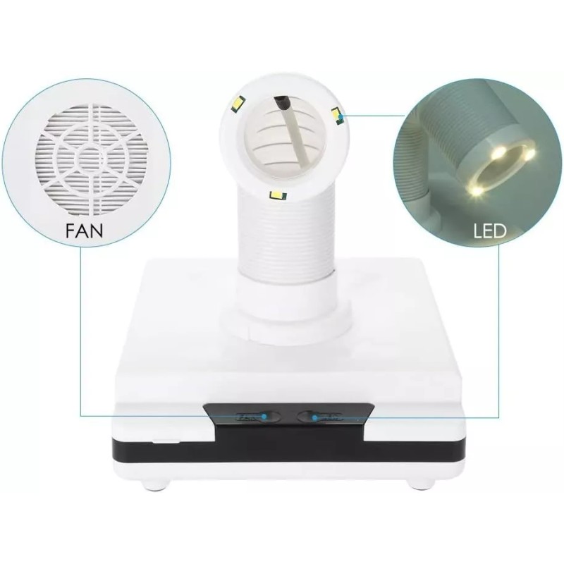 Salmue Extractor De Polvo Para Uñas, Colector De Polvo Manicura