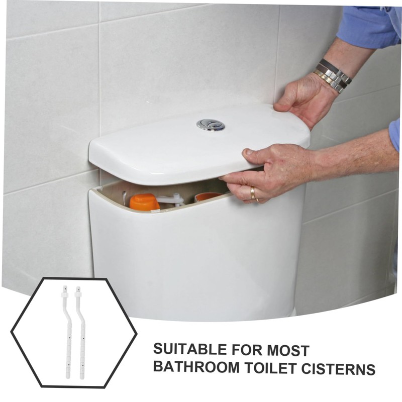 Angoily 1pair Toilet Flush Button Rods Dual Flush Parts for