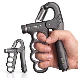 Entrenador de Fuerza de Agarre, 5-100 kg Ajustable Fortalecedor de Fortalecedor de Agarre de Mano, con Contador, para El Tratamiento para Restaurar y 