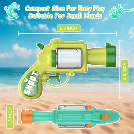 TOOGOND Water Guns for Adults/Kids, 2 Packs Revolver Water Gun Pistols,Small Water Gun, Squirt Gun for Cats, Summer Water Toys, Children's Day Gift