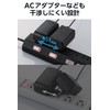 Elecom ECT-2820BK Power Strip Lightning Guard, 6 Slots, 6.6 ft