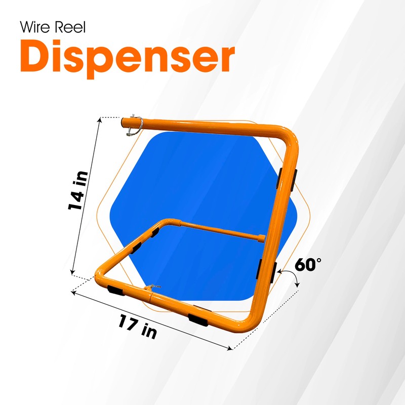 Wire Rotating Caddy for Electrical Work. Dispense any roll of