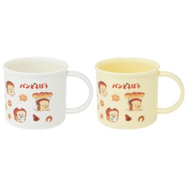 Skater KE4AAGW Plastic Cup 6.8 fl oz (200 ml), Set of 2, For Kids, Antibacterial, Dishwasher Safe, Made in Japan