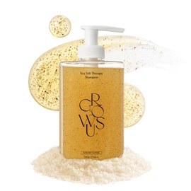 GROWUS- Champú terapéutico con sal marina, champú clarificante: elimina la acumulación de producto, la suciedad y la grasa, 16,9 fl.oz., Fr
