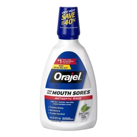 Orajel Enjuague Antiséptico Para Dolor De Boca 16 Oz, Paquet