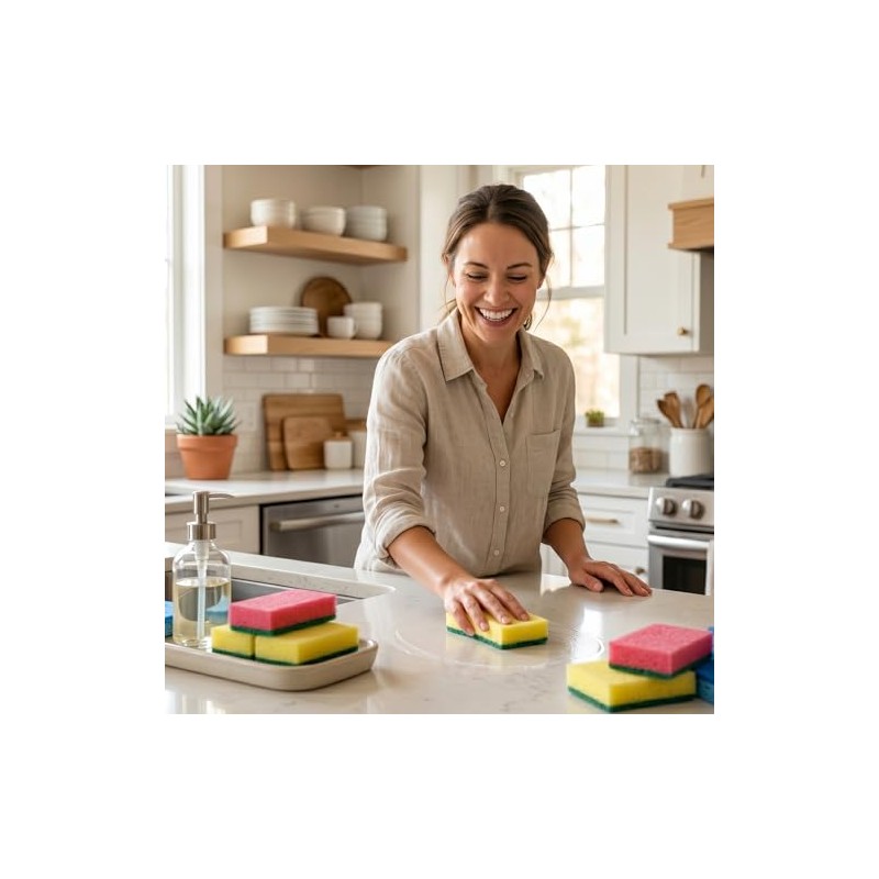 IDEA Home MS Kitchen Washing Up Sponges Pack of 30