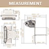 knobelite 25 Pairs-50 Pack 1/2" Overlay Semi-Wrap Cabinet Hinges,Self Closing