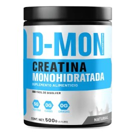 Creatina Monohidratada D-MON 500g Sabor Natural Suplemento Deportivo                                                                                  