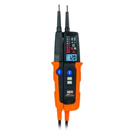 HT Instruments HT10 Two-Pole Voltage Tester CAT III 1000 V, CAT IV 600 V Acoustics, Bargraph, LCD, Black, Orange