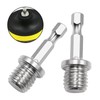 2pcs Silver Outer Conversion Rod M10+M14 Woodworking Hex Socket Adapter