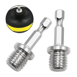 2pcs Silver Outer Conversion Rod M10+M14 Woodworking Hex Socket Adapter Converter Impact Power Drill Sockets Adapter Setsdrill Chuck Hex Shank Converter Drill Chuck Power Drill Parts and Accessories