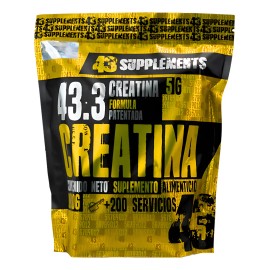 💪🌟 43 Supplements Creatina Monohidratada | Bolsa de 1 kg, 200 Servicios 💖✨