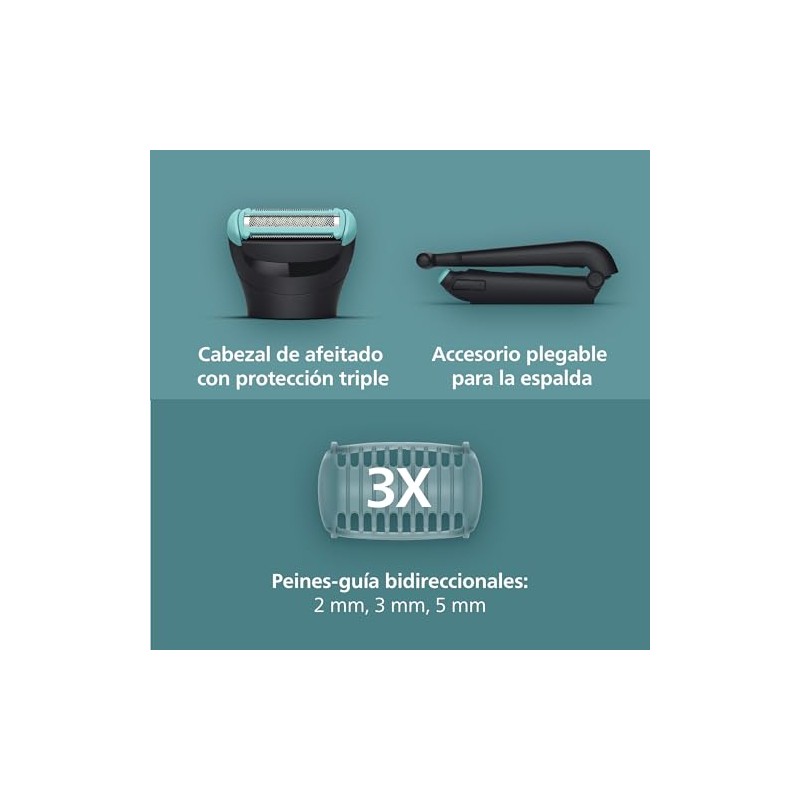 Philips Bodygroom Afeitadora Corporal Sistema Triple Protect Para Hombre