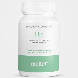 MATTER SMART NUTRIENTS | UP |Extractos Herbolarios con Vitamina C, Vitamina B5 y B6 y con Ginseng
