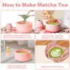 Matcha Set, Matcha Whisk Set Includes 15.2oz Matcha Bowl with
