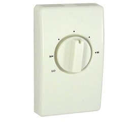 TPI S2022H10AA Series 2000 Line Voltage Thermostat, Single Pole with Lead, Shadow White, 22 Amp