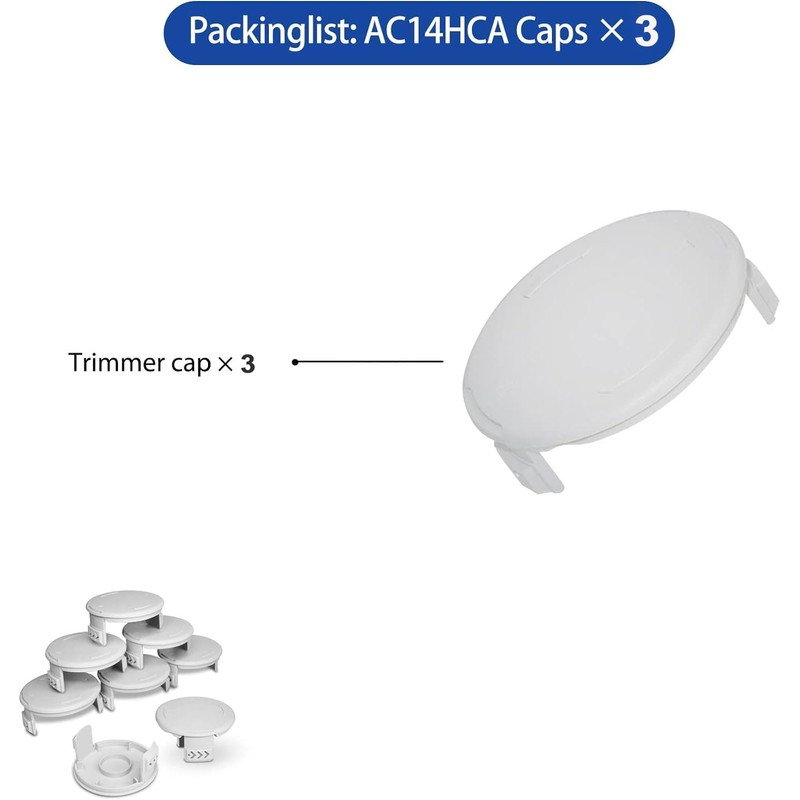 RISELION AC14HCA Replacement Spool Cap Compatible with Ryobi Weed Wacker