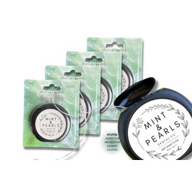 Boss of Floss Threaded Floss 4 Pack | with XYLITOL | Woven Threaded Floss FIBERS for Superior Cleaning Friction