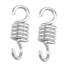 FONDOTIN Pack of 2 oscillating 700 lbs 750 lbs swing spring replacement parts for pruning shears hook suspension lift swing sandbag carabiner chair hammock