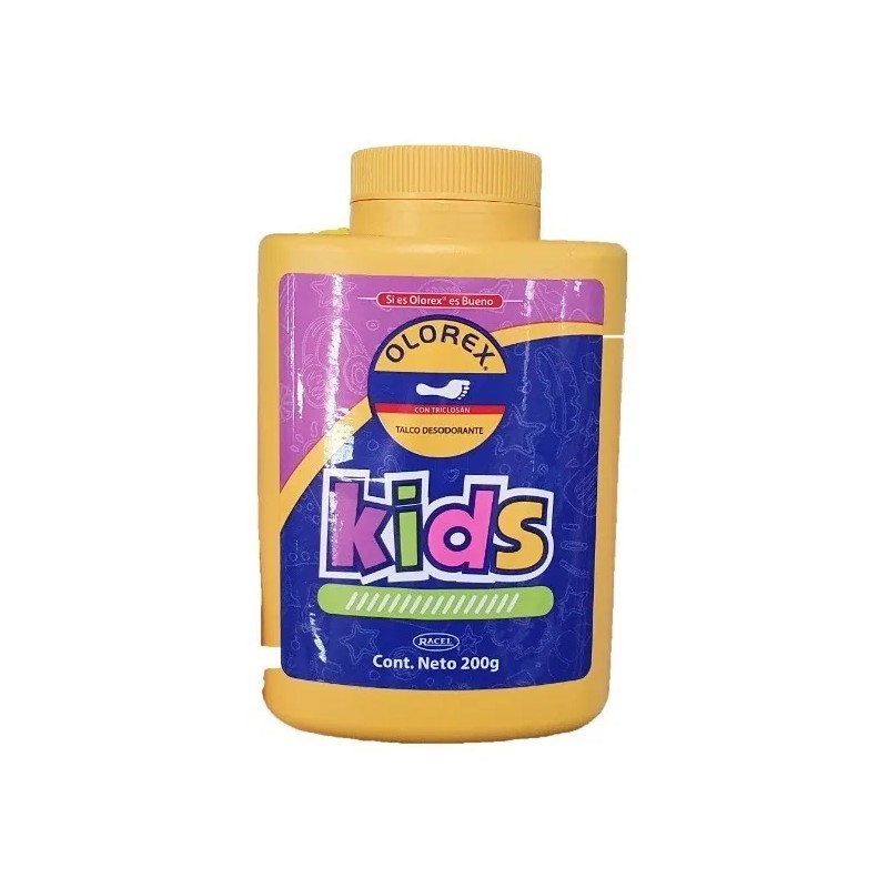 Olorex Kids Talco Desodorante Para Niños 200g Axilas Y Pies
