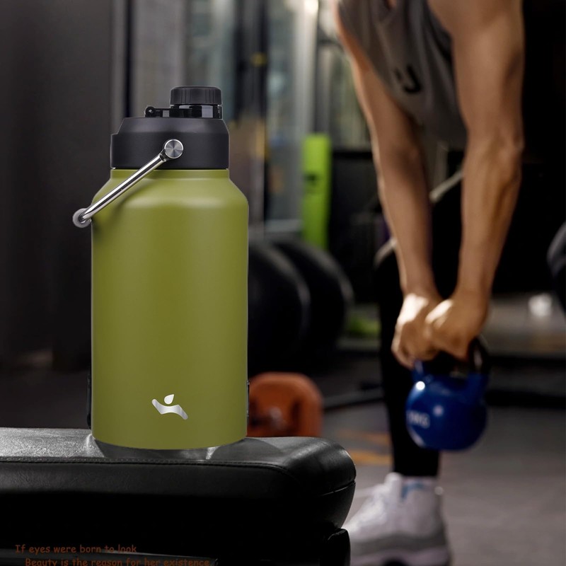 Konokyo Jug with Handle,87 oz Insulated Water Bottle with Carrying