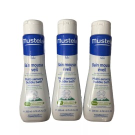 Mustela Multi-Sensory Bubble Bath 6.76 fl. oz. (Pack of 3) NOS
