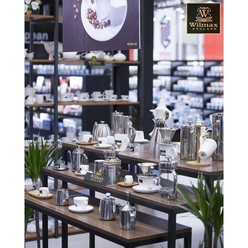 Wilmax Thermoglass French Press Stainless Steel 350ml