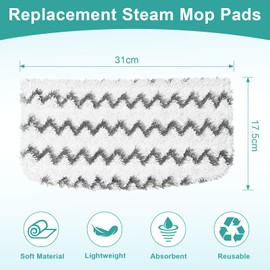 Jikefa 4PCS Steam Mop Pads Compatible with Shark Steam Mop S1000UK S2001UK