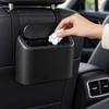 Car Trash Can with Lid for Vehicle Organization – ABS