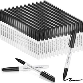 Sepamoon 240 Pack Dry Erase Markers Bulk Chisel Tip Whiteboard Markers Pens Low Odor for Office Home(Black)