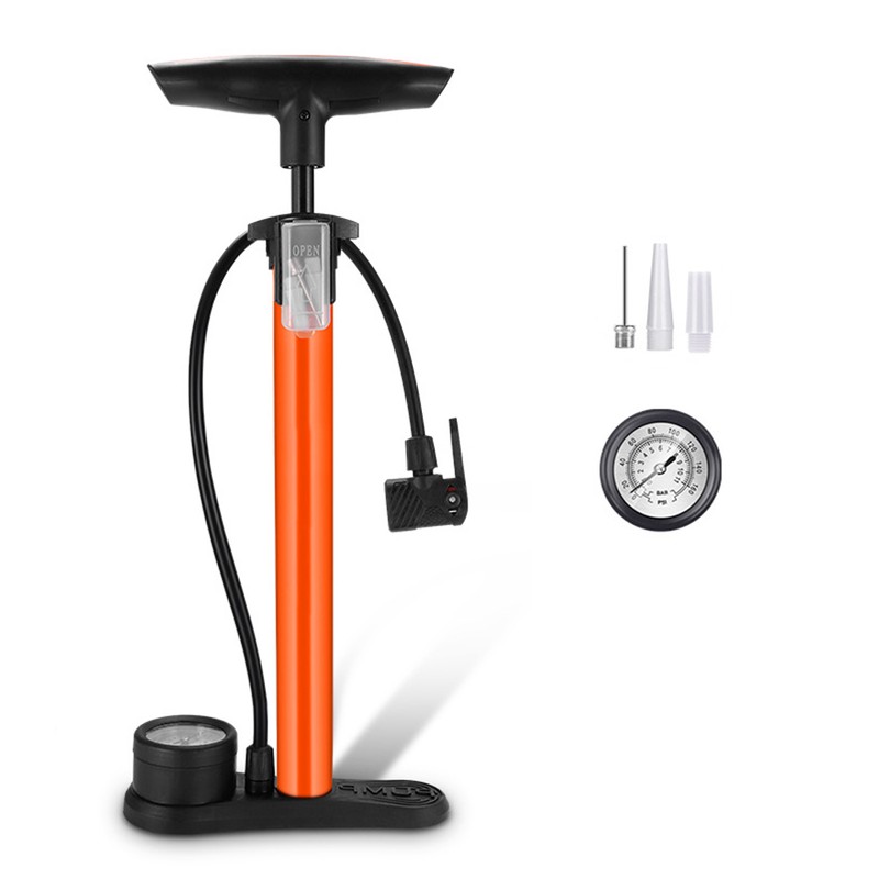 Bike Floor Pump with Gauge 160 PSI Air Ball Pump
