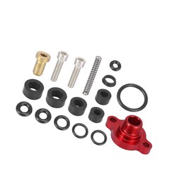 Motoforti Car Fuel Injection Pressure Regulator Valve Cap Spring Kit for Ford F250 F350 F450 F550 7.3L Powerstroke Diesel 1999 2000 2001 2002 2003 Red Long-Lasting