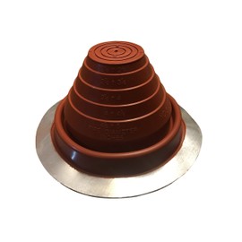 EAGLE 1: #3 Metal Roof Pipe Flashing Boot - Cut to Fit Almost Any Pipe - Flexible & Adjustable Roof Jack Pipe Boot - (Red)