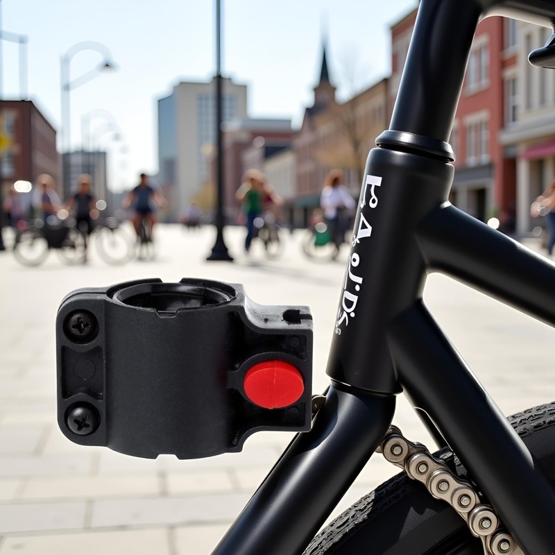 1 x Black Lock Holder for Bicycle Lock Holder Wire