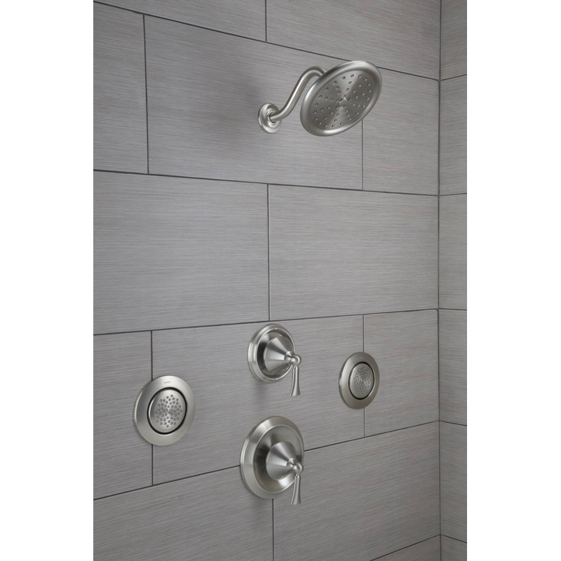 Moen TS1322 Mosaic Round Single-Function Body Spray, Wall Mounted Shower