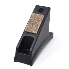 Design61 Set of 2 felt gliders shell glides sliding blades for screwing for rectangular tubes R130 mm