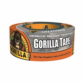 pa-man Gorilla Tape, Silver, 1.9 x 0.01 inches (48 x 0.43 mm), 33.8 ft (11 m), Strong Waterproof (Submersible OK), Indoor and Outdoor Use, Heat Resistant, Super Durable, Multi-purpose, Repair